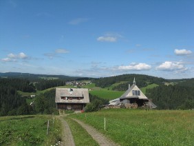 View down farm track