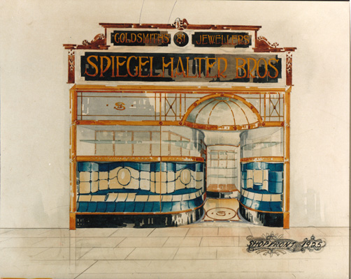 Sketch of shop front